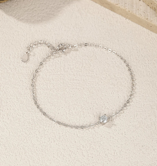 Bratara cu Moissanite D Color din Argint 925 – Model Clasic Minimalist