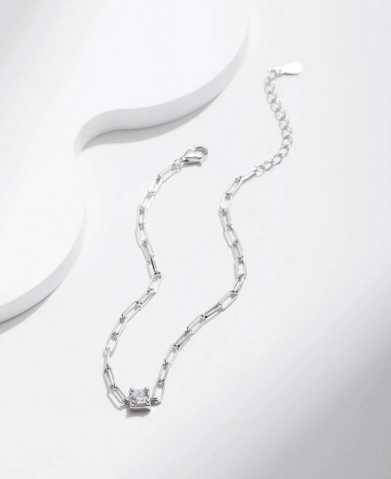 Bratara Moissanite D Color Geometric 0.3